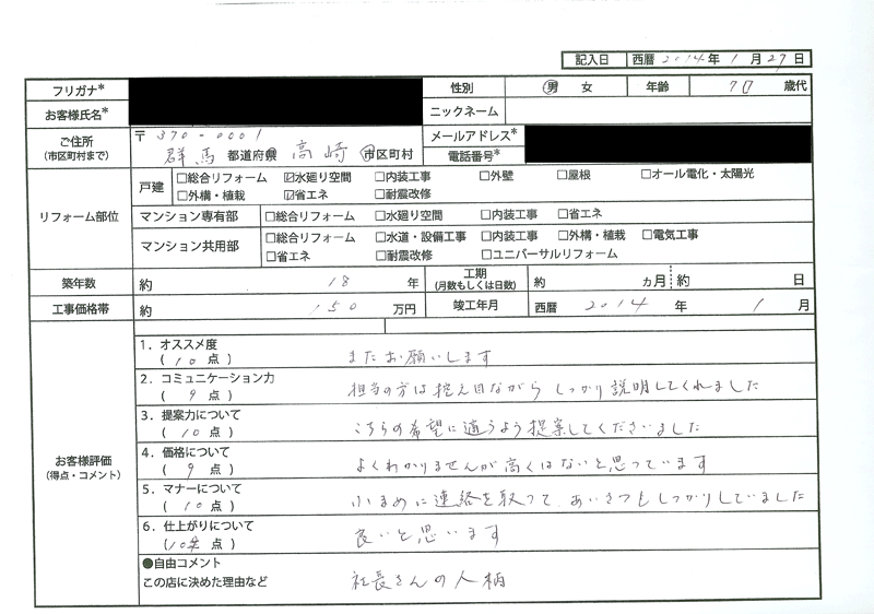  K様（群馬県高崎市）