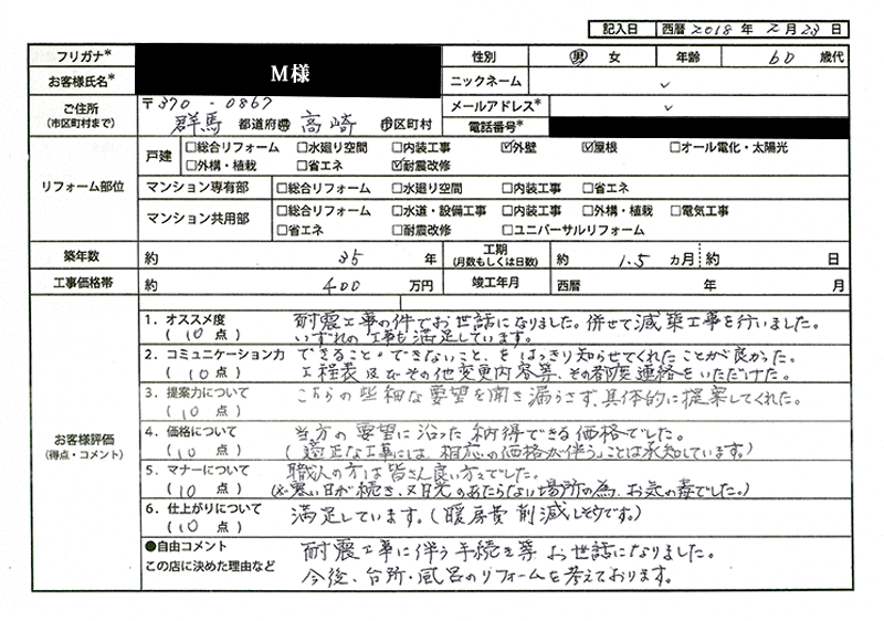  M様(群馬県高崎市)