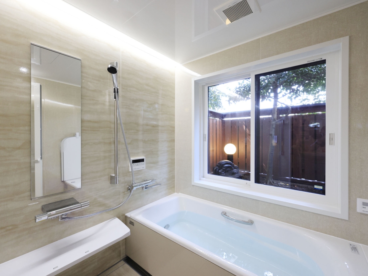 癒しと上質を兼ね備えた浴室へ（家事らくリフォーム作品コンテスト2025群馬地区賞受賞）